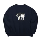 ynnk.styleのハチワレねこ（やんのか） Big Crew Neck Sweatshirt