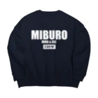 No.326のMIBURO CREW ホワイト ビッグシルエットスウェット