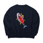 まめのき。のまぐろ部位② Big Crew Neck Sweatshirt