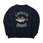 猫と釣り人のUMAZURAHAGI_EB_2CW Big Crew Neck Sweatshirt