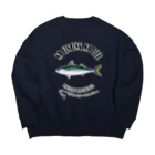 猫と釣り人のMASABA_EB_2CW Big Crew Neck Sweatshirt