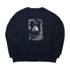 日向のレジャーシート。のドウワウサギ、シンデレラ。 Big Crew Neck Sweatshirt