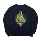 RMk→D (アールエムケード)のガネーシャ(富の神様) Big Crew Neck Sweatshirt