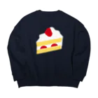 佐藤 明@イラストのショートケーキ Big Crew Neck Sweatshirt