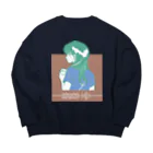 Coffee Beat Your HeartのCoffee Beat Sweat[Green] Big Crew Neck Sweatshirt