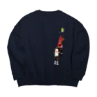 Drecome_Designのバスケ、いやハクサイ!? Big Crew Neck Sweatshirt