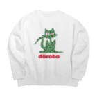 アインシュタインキャットのドロボーネコ Big Crew Neck Sweatshirt