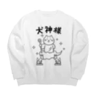 第２弾！1,000円引きセール開催中！！！★kg_shopの犬神様 Big Crew Neck Sweatshirt