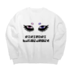 KIKITEKI_LABORATORYのMAROMAYU 薄ピンク × 薄紫 Big Crew Neck Sweatshirt