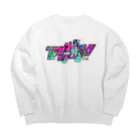 VRIGVTVSHI のアリガタシ™ NEON WHITE Big Crew Neck Sweatshirt