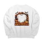 まみおデザインのTrick or Treat　ガボだらけ Big Crew Neck Sweatshirt