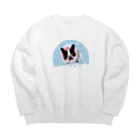 まみおデザインのフレブルちゃん Big Crew Neck Sweatshirt