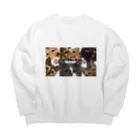 くぅTikTok猫部のTikTok猫部６にゃんチラ見トレーナー Big Crew Neck Sweatshirt