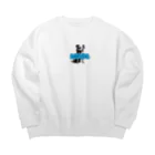 SongeのSonge dogsilhouette Big Crew Neck Sweatshirt