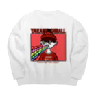 夜刊ハイボールの夜刊ハイボール Big Crew Neck Sweatshirt