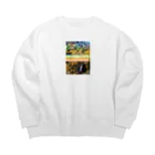 猫に恩返しのDIVINECATsWHISKERS Big Crew Neck Sweatshirt