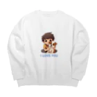 AwagoModeのI LOVE YOU(Dog&Boy) (39) Big Crew Neck Sweatshirt