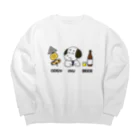 りかちゃんのおでん犬ビール Big Crew Neck Sweatshirt