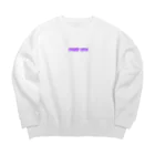 emptyeyesの中央紫ロゴ🟣 Big Crew Neck Sweatshirt