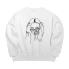 うと 鱗のアンニュイガール Big Crew Neck Sweatshirt