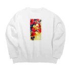 poppy22のはじけるベリーBerryz Big Crew Neck Sweatshirt