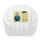 WHO-ka(フウカ)のセツナシュギ(yellow) Big Crew Neck Sweatshirt