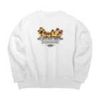 “すずめのおみせ” SUZURI店の一緒に遊ぼう！ 001 Big Crew Neck Sweatshirt