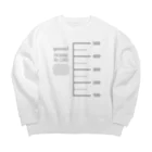 PATRONE Re: LABOのビーカー__ Big Crew Neck Sweatshirt