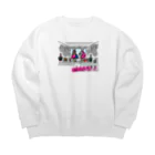 mojokinnのサイとの晩餐 Big Crew Neck Sweatshirt