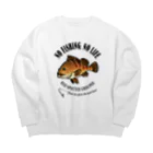 猫と釣り人のKIJIHATA_EB_1CW Big Crew Neck Sweatshirt