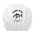 猫と釣り人のSUZUKI_EB_1CW Big Crew Neck Sweatshirt