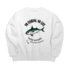 猫と釣り人のMASABA_EB_1CW Big Crew Neck Sweatshirt