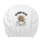 猫と釣り人のIIDAKO_EB_1CW Big Crew Neck Sweatshirt