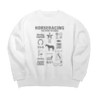 KAWAGOE GRAPHICSのHORSERACING GRAPHICS Big Crew Neck Sweatshirt