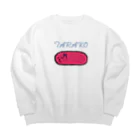 ずぼら屋の元気のないタラコ Big Crew Neck Sweatshirt