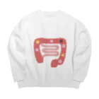 8anna storeの人体のなぞ。ぴかぴかピンクの大腸。 Big Crew Neck Sweatshirt