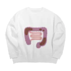 8anna storeの人体のなぞ。便がたまった大腸。 Big Crew Neck Sweatshirt