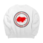 横浜市金沢区の地域活動家　ツンのYOKOHAMA KANAZAWA FANTASTIC TOWN（白） Big Crew Neck Sweatshirt