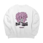 nidan-illustrationの“MAGI COURIER” pink #1 Big Crew Neck Sweatshirt