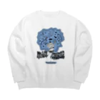 nidan-illustrationの“MAGI COURIER” blue #1 Big Crew Neck Sweatshirt