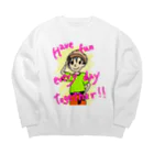 a-stilbe (アスチルベ)のHave fun every day together! Big Crew Neck Sweatshirt