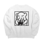 バンバンバンコク_オリジナルショップのばんぞうくん Big Crew Neck Sweatshirt