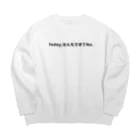 かえるのてぶくろのToday,なんもできてNo. Big Crew Neck Sweatshirt