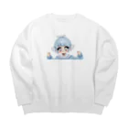 蕁のもずくくん Big Crew Neck Sweatshirt