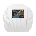 nidan-illustrationの"武者絵" 1-#1 Big Crew Neck Sweatshirt