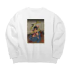 nidan-illustrationの"武者絵" 3-#1 Big Crew Neck Sweatshirt