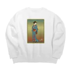 nidan-illustrationの"美人画" 1-#1 Big Crew Neck Sweatshirt