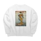 nidan-illustrationの"美人画" 2-#1 Big Crew Neck Sweatshirt