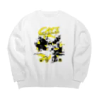 LONESOME TYPE ススの猫が世界を支配する（黄） Big Crew Neck Sweatshirt