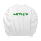 Haruharu🌙のharuharu 🌙　ロゴ Big Crew Neck Sweatshirt